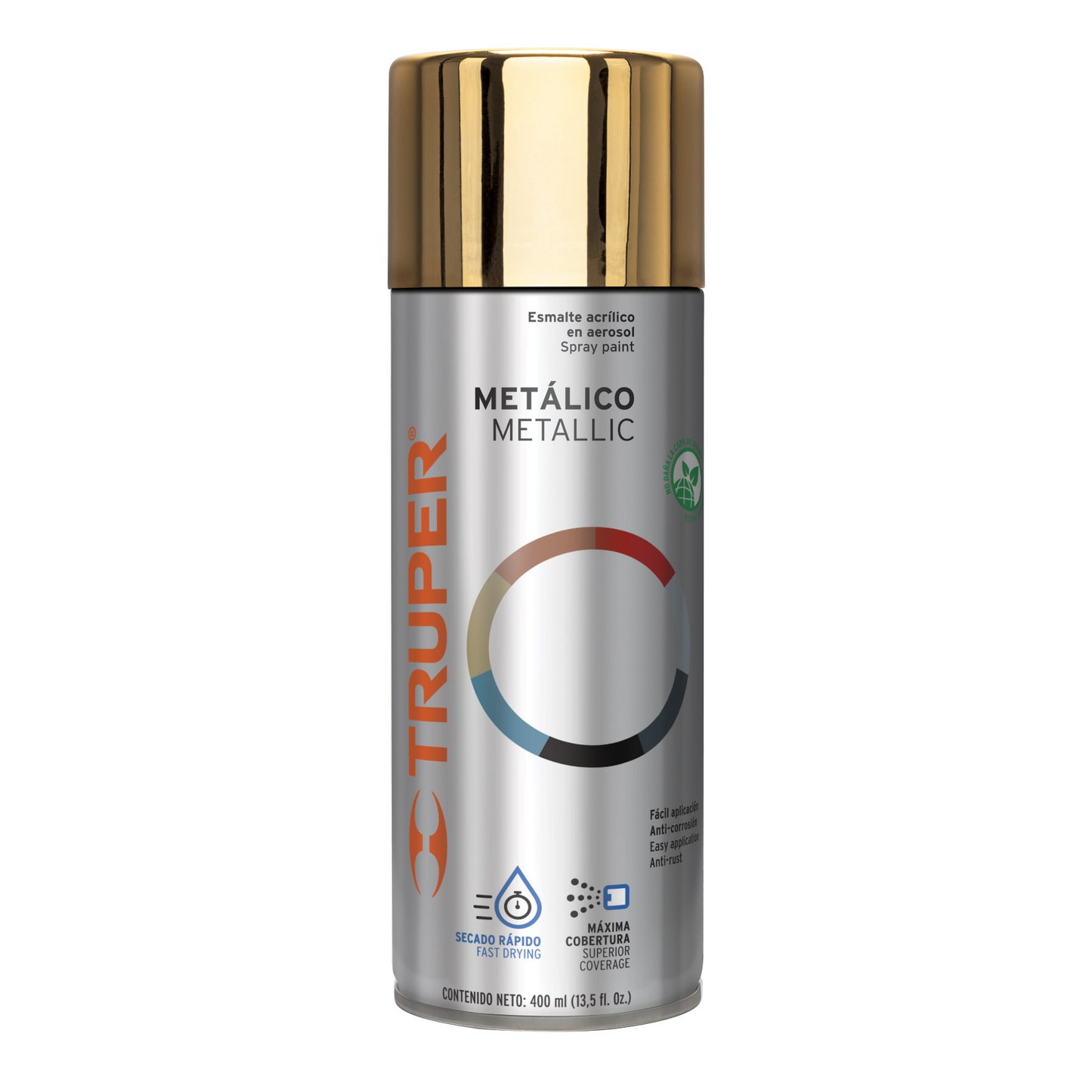 PINTURA EN AEROSOL, ORO METALICO, 400 ML,TRUPER 102845 P