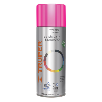 PINTURA EN AEROSOL, ROSA MEXICANO, 400 ML,TRUPER 102804 N